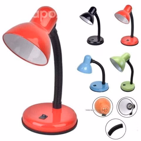 Lampara Acero Flexible Clip Escritorio Trabajo
