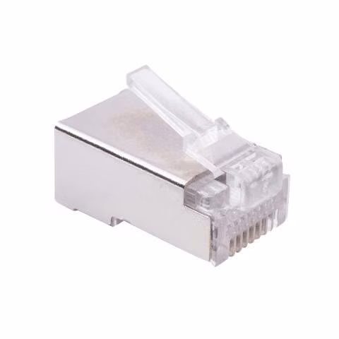 Conector rj45 cat5e ftp, metalico 100 uni