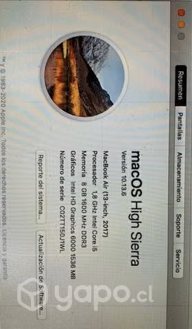MacBook Air año 2019