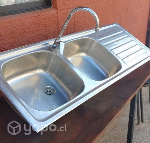 Lavaplatos doble inox