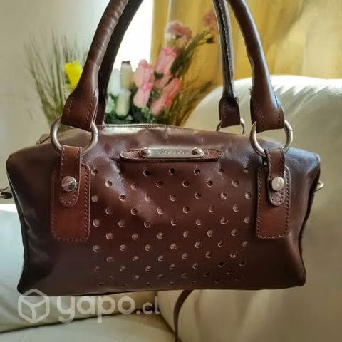 Cartera de cuero Argentino Blaquè bandolera