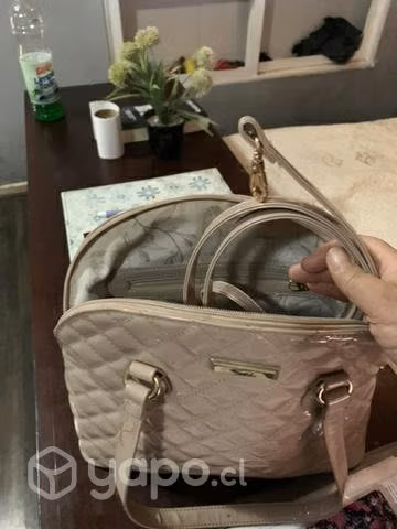 Cartera sei palo rosa charol