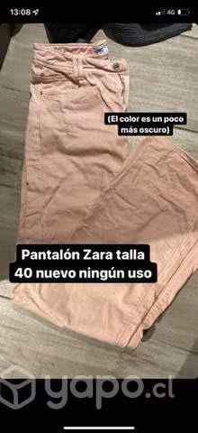 Jeans zara color rosa