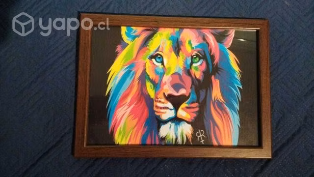 Cuadro Decorativo León Artístico