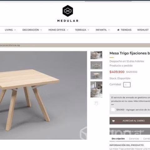 Juego de comedor y sillas marca medular. en perfec