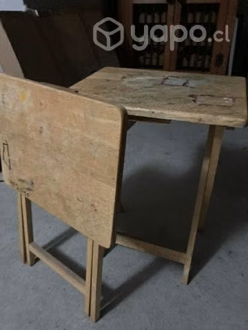 Mesas plegables de madera