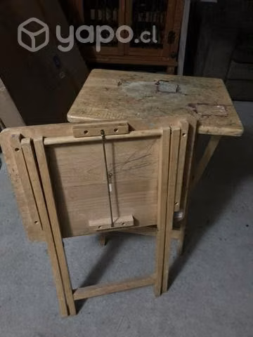 Mesas plegables de madera