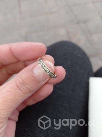 Anillo oro blanco con circones - Imagen 5