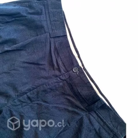 Pantalón Negro Azulado Burberry Cotelé