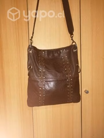 Morral cuero café