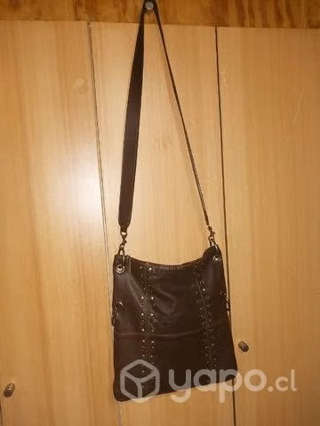 Morral cuero café - Imagen 3