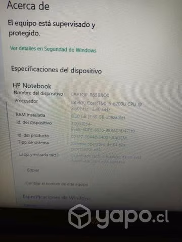 Notebook hp