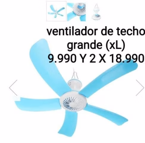 Ventilador de techo tamaño grande (XL)