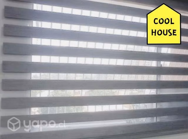 Cortinas Roller Dúo Gris 165cm