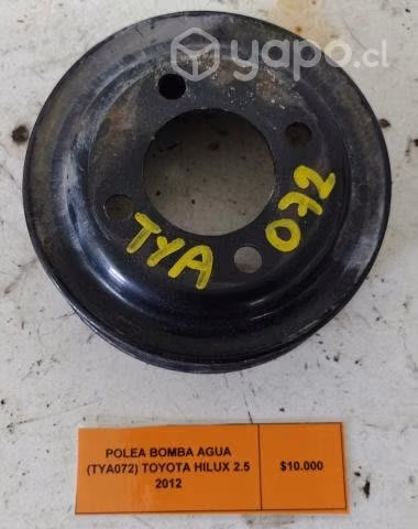 Polea Bomba Agua (TYA072) Toyota Hilux 2.5 2012