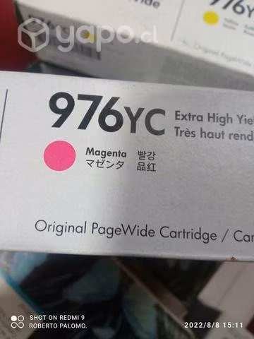 Tintas HP 976yc y 981y colores originales de alta - Imagen 3