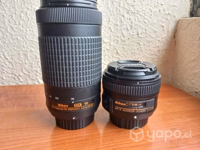 Cámara Nikon D3500 + 3 lentes