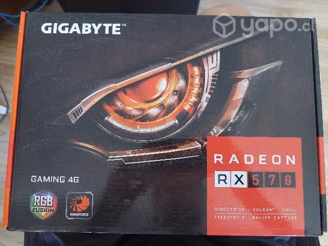 Tarjeta gráfica Gigabyte RX 570 4GB GPU