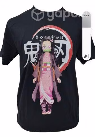 Poleras de nezuko, one piece, pokemon, rick and m