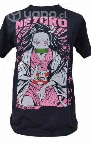 Poleras de nezuko, one piece, pokemon, rick and m