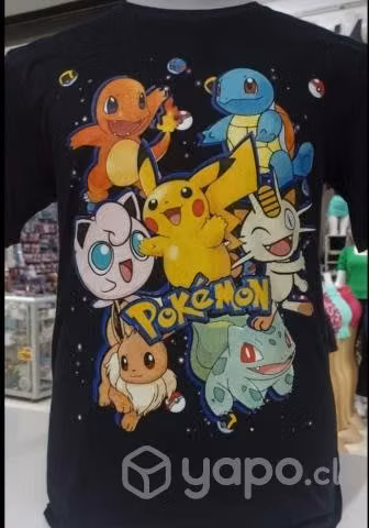 Poleras de nezuko, one piece, pokemon, rick and m
