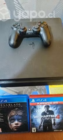Ps4 slim 500gb + 3 juegos
