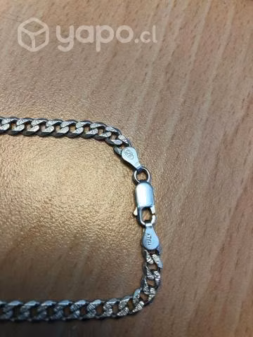 Collar Plata Italiana Hombre