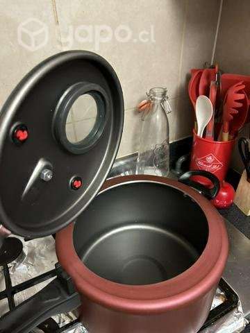 Olla a presión roja 7 litros - Imagen 3