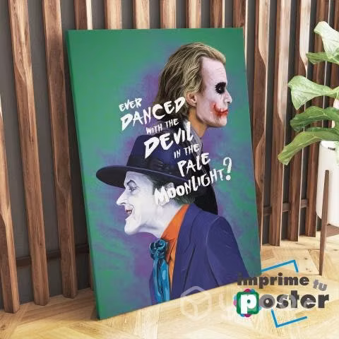 CUADROS DEL JOKER 40x55cm en tela canvas