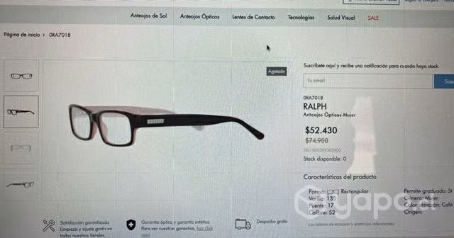 Lentes ópticos mujer Ralph - Imagen 2