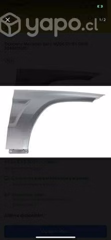 Tapabarro derecho mercedes Benz GLK 2008-2015