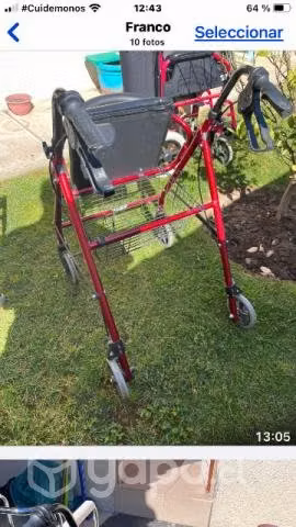 Andador adulto mayor 4 ruedas