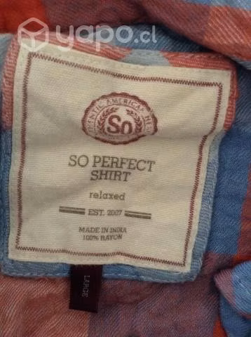 Camisa Mujer, Cuadrille, Leñadora Marca So Perfec