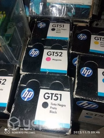 Pack de tintas HP gt52 colores originales