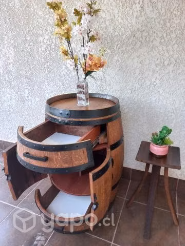 Mueble funcional de barril