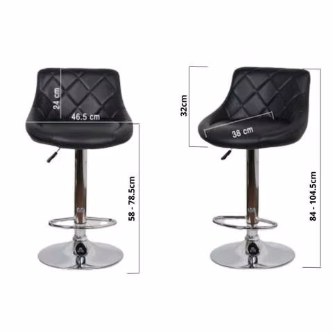 Silla De Bar Piso Eliot Regulable Taburete