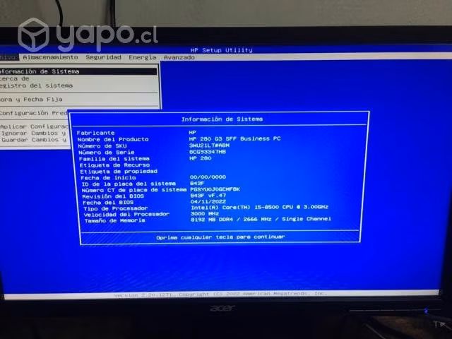 Computador HP 280 G3 en excelente estado - Imagen 4