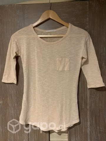 Polera media manga talla M