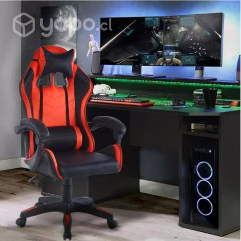 Silla Gamer Reclinable/altura Ajustable Roja