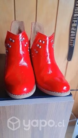 Zapatos 100% cuero rojos