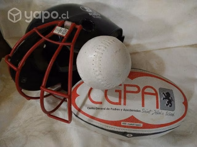 Antiguos artículos vintage ,casco , , pelota