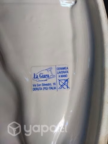 Virgen en porcelana vidriada traído desde Italia - Imagen 2
