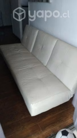 sofá full cuero 3 cuerpos