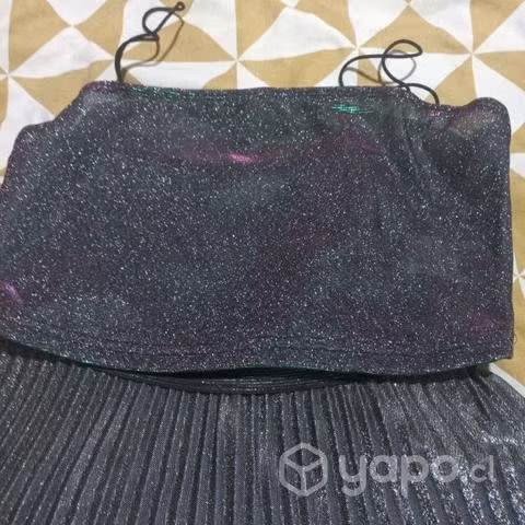 Conjunto plateado brillante nuevo - Imagen 3