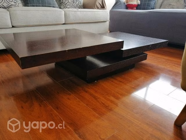 Mesa Centro moderna madera brillante 3 nivele - Imagen 3