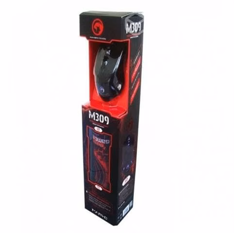Mouse gamer MARVO + pad mouse m309 + g1