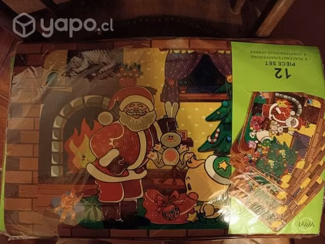Individuales navideños y posavasos