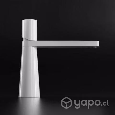 Llave Lavamanos Cilíndrica Blanca