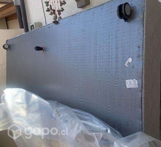 Base cama americana 2 plz + respaldo madera - Imagen 5