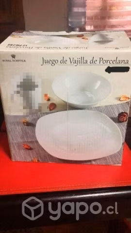 Set de vajilla de porcelana